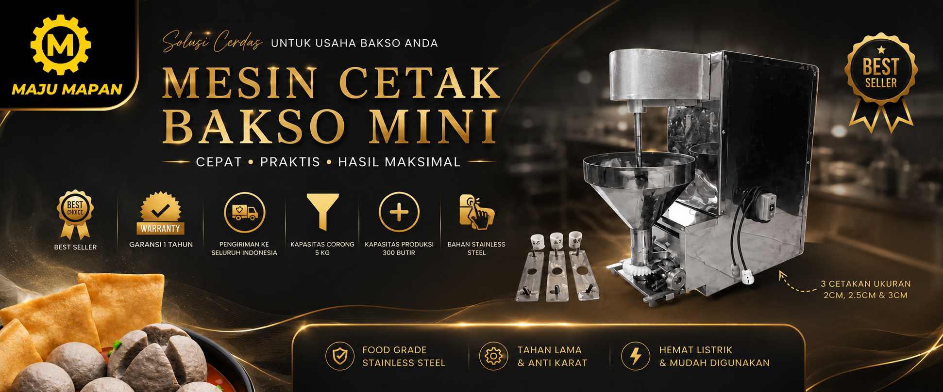 Rintech Mesin Cetak Bakso Mini
